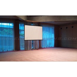 POŠKOZENÝ OBAL - ELITE SCREENS plátno mobilní trojnožka 71" (180,3cm)/ 1:1/ 127×127cm/ gain 1.1/ case černý