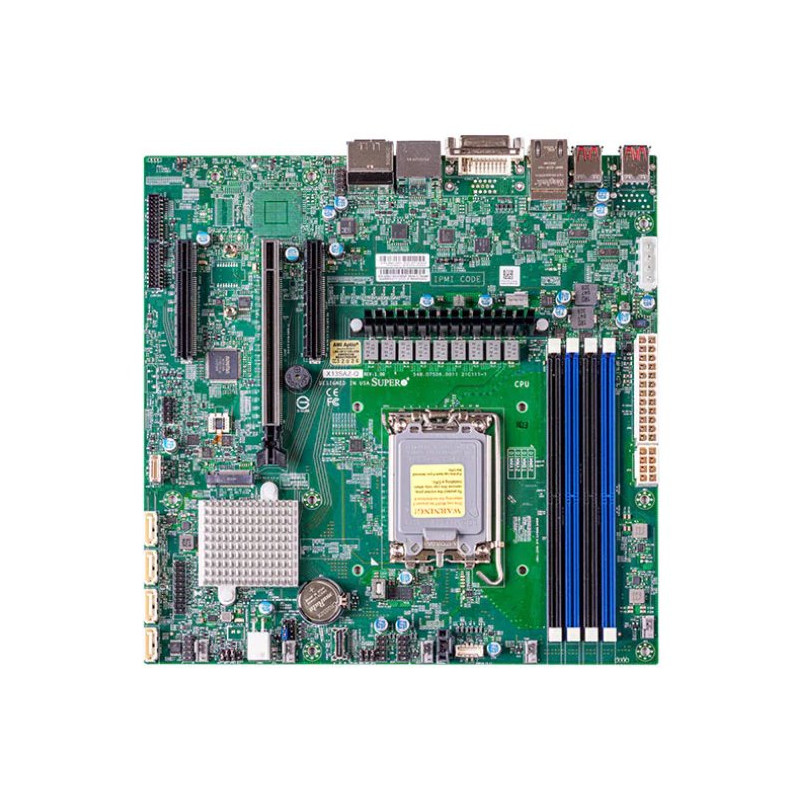 SUPERMICRO MB LGA1700 (core 12g), Q670E,4xDDR5,8xSATA3,M.2, PCIe5.0 x16, 2x PCIe4.0 x4, HDMI,2xDP,DVI,Audio,2x 2.5GLAN