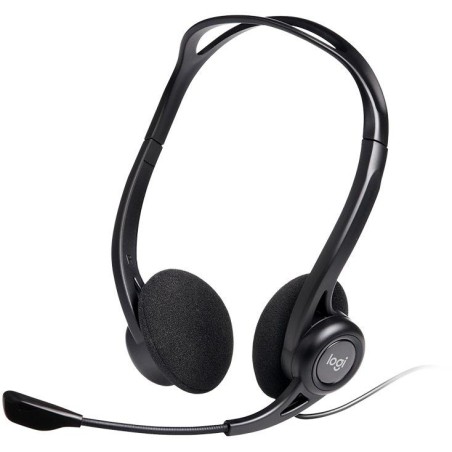 Logitech Headset Stereo PC 960/ drátová sluchátka + mikrofon/ USB/ černá