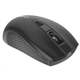 CANYON myš optická bezdrátová MW-7, nastavitelné rozlišení 800/1200/1600 dpi, 4 tl, USB dongle, 1xAA, černá