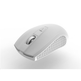 CANYON myš optická bezdrátová MW-7, nastavitelné rozlišení 800/1200/1600 dpi, 4 tl, USB dongle, 1xAA, bílá