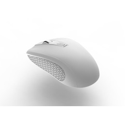 CANYON myš optická bezdrátová MW-7, nastavitelné rozlišení 800/1200/1600 dpi, 4 tl, USB dongle, 1xAA, bílá