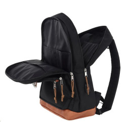CANYON BPS-5 batoh pro 15.6" ntb, 45 x 31 x 16cm, 22L, USB-A, 3+4 kapsy + 1 na láhev, 2 přepážky, dešti odolný, černý