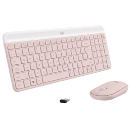 Logitech Slim Wireless Keyboard and Mouse Combo MK470 - ROSE - US INT'L - INTNL