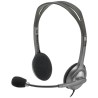 Logitech Headset Stereo H110/ drátová sluchátka + mikrofon/ 3,5 mm jack/ šedá