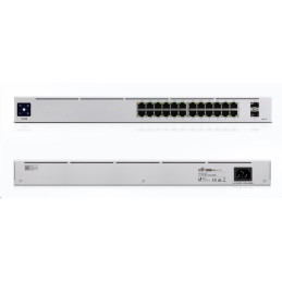 Ubiquiti Switch L2 UniFi USW-24-POE, 24-Port Gigabit, 2x SFP, 16x PoE-out Gen 2, PoE budget 95W