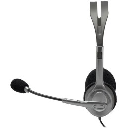 Logitech Headset Stereo H110/ drátová sluchátka + mikrofon/ 3,5 mm jack/ šedá