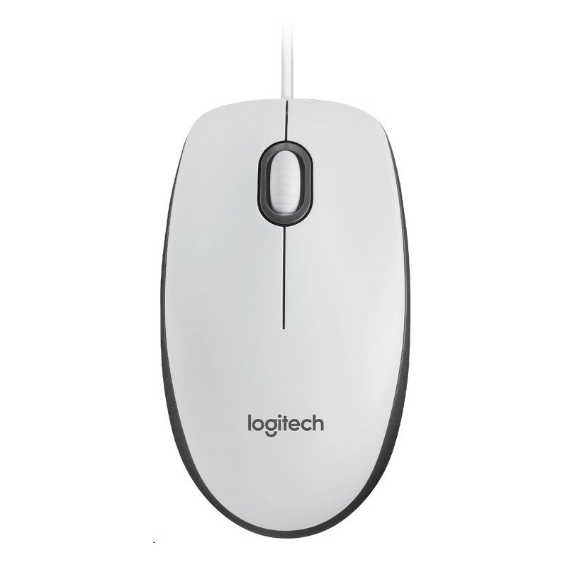 Logitech Corded Mouse M100 WHITE - EMEA