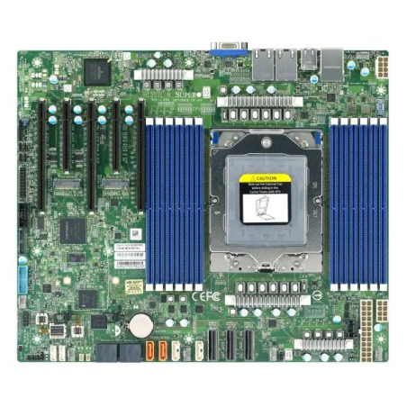 SUPERMICRO MB 1xSP5 (Epyc 9004), 12x DDR5, 8x SATA+6x NVMe/16xSATA+4xNVMe, 2x M.2, PCIe 5.0 (3 x16, 2 x8), 2x1Gb,IPMI