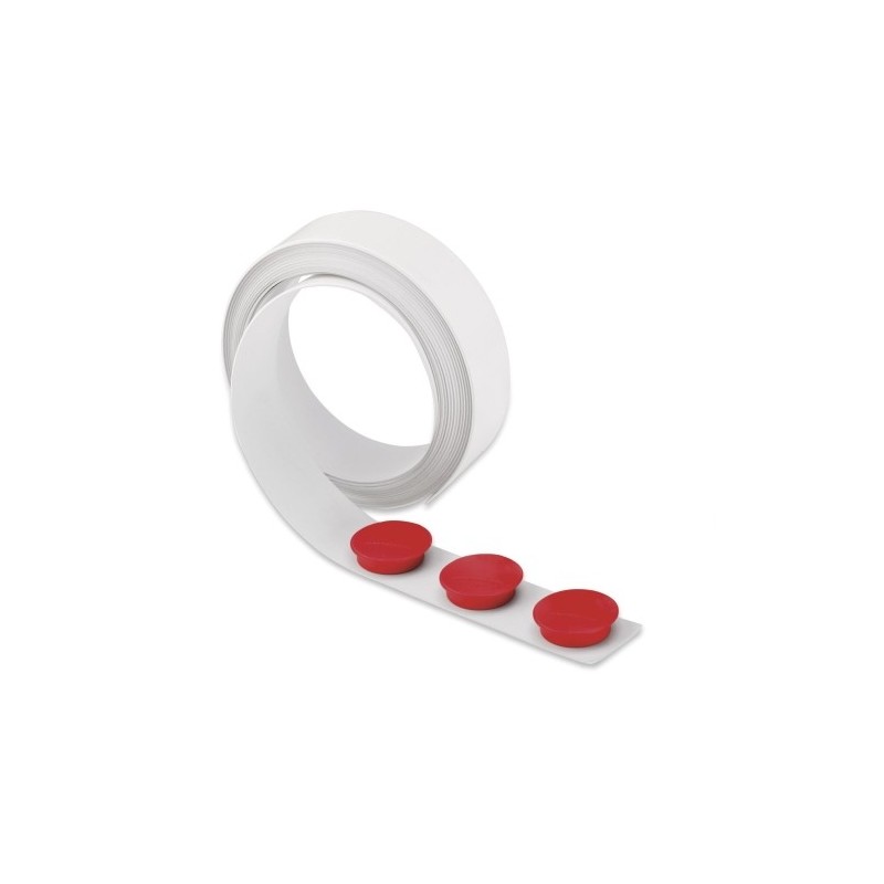 Magnetoplan Magnetband 5 m x 35 mm, selbstklebend, weiß