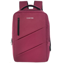 CANYON BPE-5 batoh pro 15.6" ntb, 40 x 30 x 12cm (+6cm), růžový
