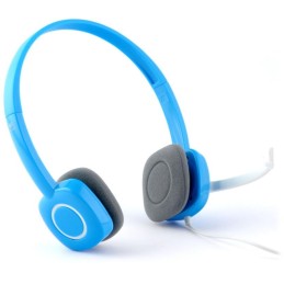 Logitech Headset Stereo H150/ drátová sluchátka + mikrofon/ 3,5 mm jack/ modrá
