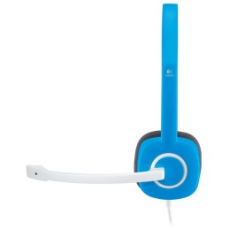 Logitech Headset Stereo H150/ drátová sluchátka + mikrofon/ 3,5 mm jack/ modrá