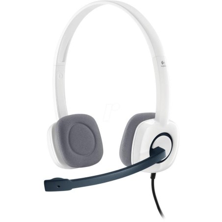 Logitech Headset Stereo H150/ drátová sluchátka + mikrofon/ 3,5 mm jack/ kokosová bílá