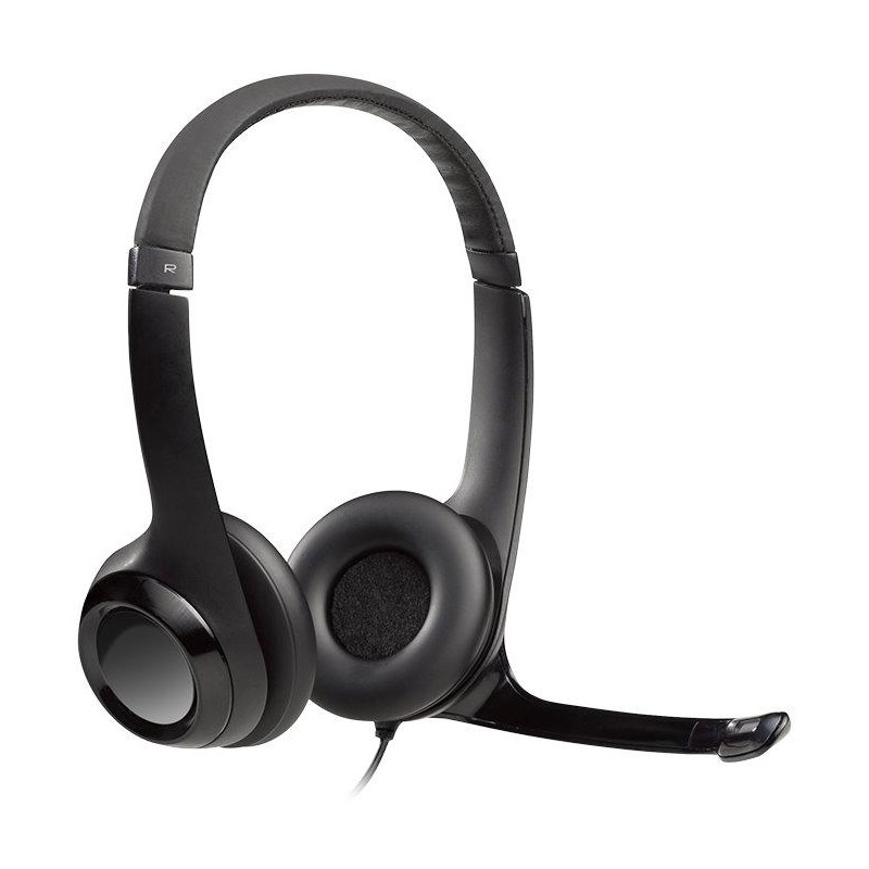 Logitech Headset Stereo H390/ drátová sluchátka + mikrofon/ USB/ černá