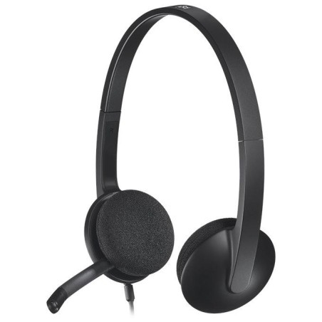 Logitech Headset Stereo H340/ drátová sluchátka + mikrofon/ USB/ černá