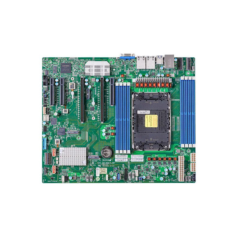 SUPERMICRO MB LGA4677, C741, 8x DDR5 ECC, 4x NVMe, 10xSATA3, 2x M.2, 5x PCIe5.0, 2x 10Gb LAN,IPMI