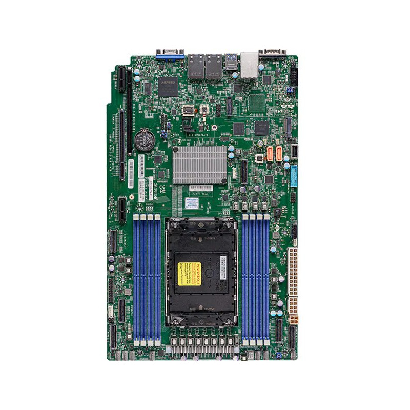 SUPERMICRO MB LGA4677, C741, 8x DDR5 ECC, 10xNVMe, 10xSATA3, 1xM.2, PCIe 5.0/(x32,x8),2x 1Gb LAN,IPMI, WIO