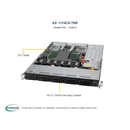 SUPERMICRO A+ 1U 7313p, 8x 16GB, 4x 1920GB PM9A3, 2x25Gb SFP28, 2x 1Gb, 2x 860Wp, IPMI