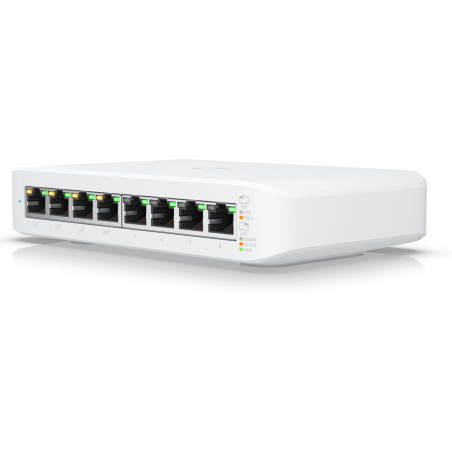 Ubiquiti Switch L2 UniFi USW-Lite-8-PoE, 8-Port Gigabit, 4x PoE-out, PoE budget 52W