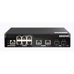 QNAP řízený PoE++ switch QSW-M2106PR-2S2T (6x 2,5GbE RJ45, 2x 10GbE RJ45, 2x 10GbE SFP+