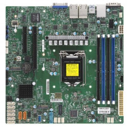 SUPERMICRO MB 1xLGA1151 (Xeon E3-21xx,i3), C246, 4xDDR4, 8xSATA3, 2x M.2, 2xPCIe3.0 x8, VGA, 4x LAN, IPMI