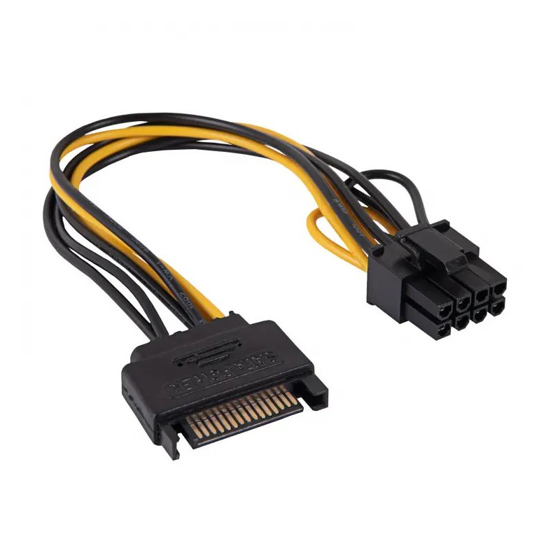 Akyga adaptér SATA /PCI-Express 6+2-pin