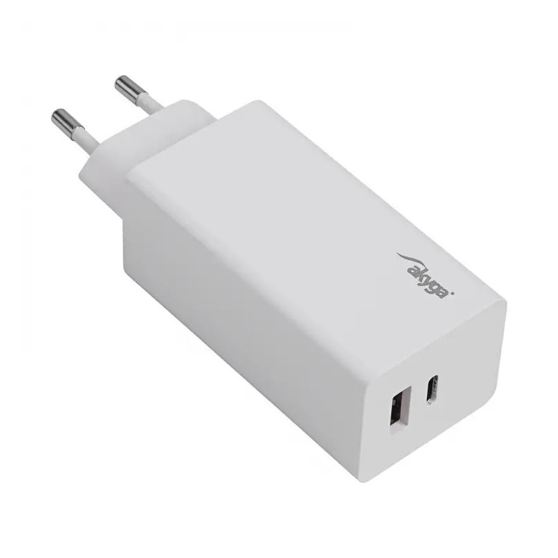 Akyga USB Nabíječka USB-A + USB-C PD 5-20V / max. 5A 100W Quick Charge 3.0 GaN