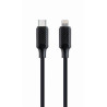 Gembird kábel nabíjací USB-C (M) na 8pin Lightning (M), 1,5 m, plast, čierny