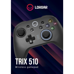 LORGAR gamepad TRIX-510 pro Nintendo Switch, Android, PC, iOS 13, PS3, černý