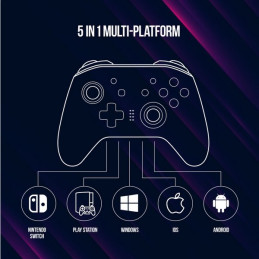 LORGAR gamepad TRIX-510 pro Nintendo Switch, Android, PC, iOS 13, PS3, černý