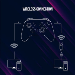 LORGAR gamepad TRIX-510 pro Nintendo Switch, Android, PC, iOS 13, PS3, černý
