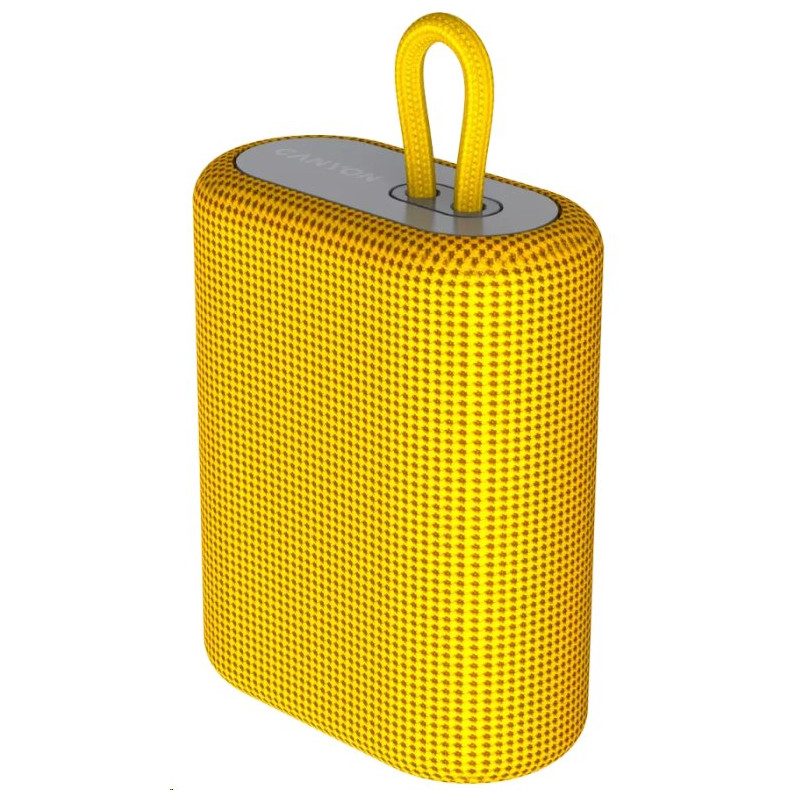 CANYON reproduktor BSP-4, BT V5.0, BLUETRUM AB5365A, 5W, 1200mAh, USB-C, microSD, žlutá