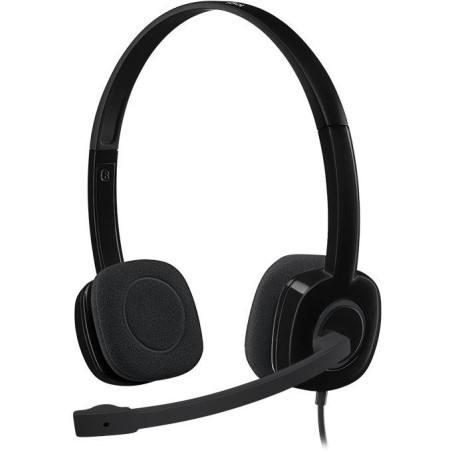 Logitech Headset Stereo H151/ drátová sluchátka + mikrofon/ 3,5 mm jack/ černá