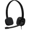 Logitech Headset Stereo H151/ wired headphones + microphone/ 3.5 mm jack/ black