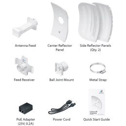 Ubiquiti Parabola LiteBeam LBE-M5-23 AirMax, 1x1 MIMO 5 GHz, 23 dBi