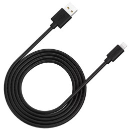 CANYON nabíjecí kabel Lightning MFI-12, 26MB/s, 5V/2.4A, Apple certifikát, délka 2m, černá