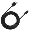 CANYON nabíjecí kabel Lightning MFI-12, 26MB/s, 5V/2.4A, Apple certifikát, délka 2m, černá