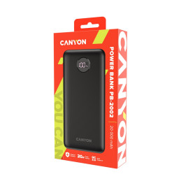 CANYON Power Bank PB-2002, 20000mAh, černá