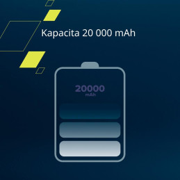 CANYON Power Bank PB-2002, 20000mAh, černá