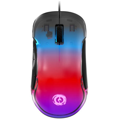 CANYON Herní drátová myš BRAVER GM-728, optická, RGB, až 12 800 DPI, 7tl. programovatelných, černá