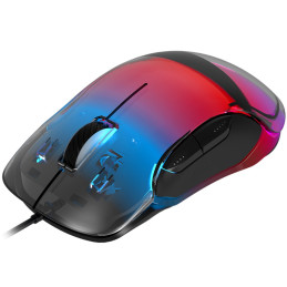 CANYON Herní drátová myš BRAVER GM-728, optická, RGB, až 12 800 DPI, 7tl. programovatelných, černá