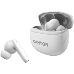 Bezdrátová stereo sluchátka True wireless TWS-8, bílá
