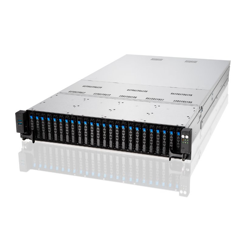 ASUS 2U server 2x SP5, 24x DDR5 ECC R, 12x 3,5/8xNVMe, 4x 1Gb LAN, 2x 2600Wt, IPMI