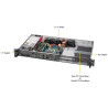 SUPERMICRO 1U server Epyc 3251(8C/16T), 4x RDIMM, 2x3.5 /4x2.5(opt) SATA3, 4x1GbT, 200W, IPMI