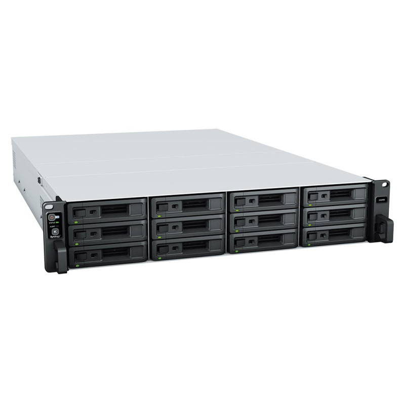 Synology SA6400 12-bay NAS, rack 2U, AMD EPYC 7272, 32GB ECC, 2x PCIe, SAS/SATA, 2/4x 10/1GbE, 8x eSATA, 2x zdroj