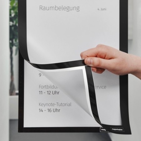 Magnetoplan Magnetofix samolepící magnetický rámeček A5 černý (2ks)