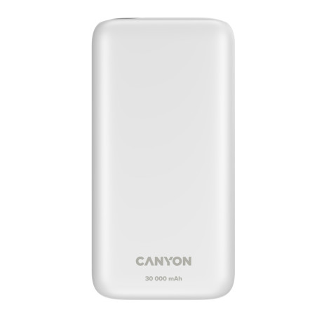 CANYON Power Bank PB-301, 30000mAh, bílá