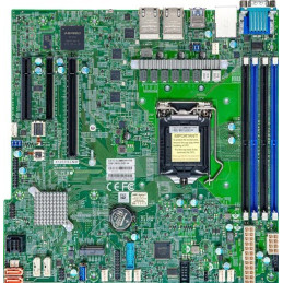 SUPERMICRO MB LGA1200 (Xeon E3-2300), C252, 4xDDR4, 6xSATA3, M.2, 4xPCIe4.0 (x8, 2 x4, x2), VGA, 4x LAN, IPMI