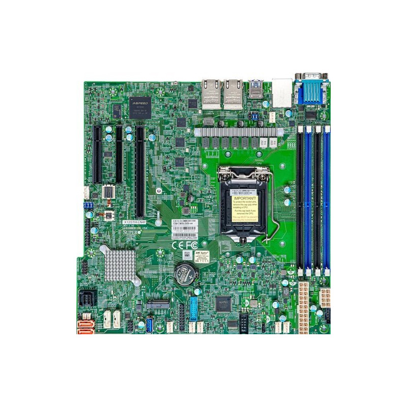 SUPERMICRO MB LGA1200 (Xeon E3-2300), C252, 4xDDR4, 6xSATA3, M.2, 4xPCIe4.0 (x8, 2 x4, x2), VGA, 4x LAN, IPMI